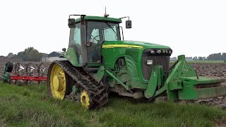 Ploughing  John Deere 8520T  Kverneland  2015 [upl. by Ohara785]