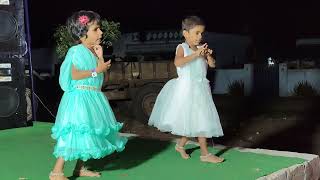 Bullet Bandi song performance by Geethu amp Chinnu [upl. by Ahtekahs]