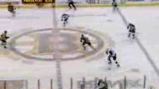 Patrice Bergeron hits Johnny Oduya 121406 [upl. by Lauraine]