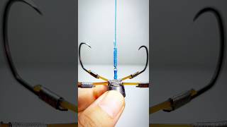 Fishing knot skills How to tie a big hook fishing shorts [upl. by Eenahpets]