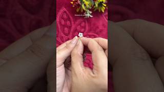 DIY nose pin 🌼easy to make youtubeshorts handmadejewellerymakingathome viral ​⁠adeebakhan [upl. by Keenan]