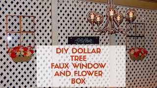 DIY Faux Window and Flower Box [upl. by Suivatna]