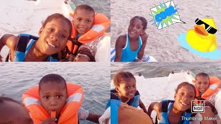 Family Fun at the BeachPedalo  Paddle Boat Ride [upl. by Asylla839]