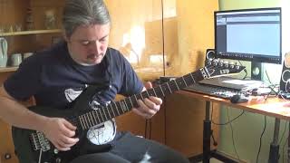 Manowar  Sons Of Odin   guitar solo cover [upl. by Piefer225]