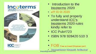 INCOTERMS 2020 FOB [upl. by Coucher]