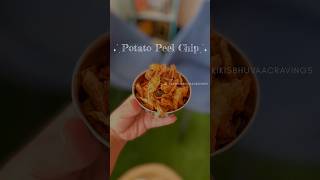 Potato Peel Chips 🤌🏼 kikisbhuvaacravings potato potatochips potatorecipe potatosnacks chips [upl. by Bjork]