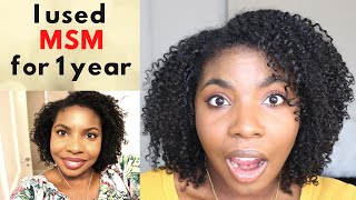 WATCH THIS BEFORE USING MSM  TRIPLE your Hair Growth with MSM The TRUTH about MSM [upl. by Schou19]