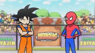 Goku e Homem Aranha  Creditos para Rebosteio﻿ ou Cachorro saiyajin [upl. by Aja]