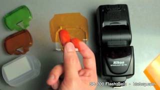 Nikon SB700  Color Filter Gels [upl. by Omissam]