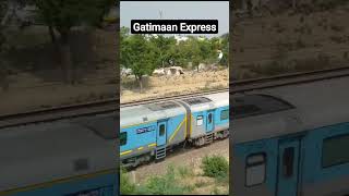 Gatimaan Express at Full Speed 160kmph Fastest train of Indian Railways [upl. by Lorelie75]