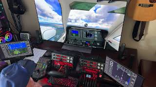 Beechcraft Baron G58 flights from a tree stand view [upl. by Sixel513]