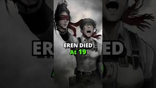 Age at each Titan Shifter Died in Aot eren aot levi [upl. by Atnahsa806]