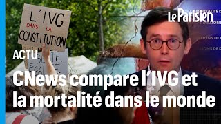 CNews compare IVG et mortalité la chaîne présente ses excuses [upl. by Nitsid873]