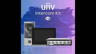 How to Configure unv Video intercom Kit with Door Lock and Exit Button [upl. by Einafats25]