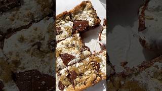 Um… yeah I’ll have those S’MORES in a Chocolate Chip Cookie Bar OOEY GOOEY  Recipe in description [upl. by Enelime110]