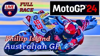 MotoGP24  MMarquezs  Ducati Gresini Cockpit View AustralianGP  FULL RACE [upl. by Simara]