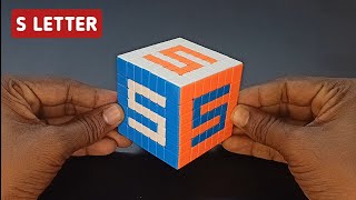 HOW TO WRITE ✍️ quot S quot LETTER ON 7X7 RUBIKS CUBE  Anshu Deep [upl. by Amiarom]