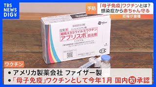 国内初“母子免疫”ワクチン 妊婦が接種し生まれてくる赤ちゃんを「RSウイルス」から守る｜TBS NEWS DIG [upl. by Va351]