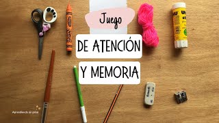 Juego de atención y memoria [upl. by Eetsim410]