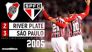 River Plate 2x3 São Paulo  2005  NOITE MONUMENTAL COM SHOW E VAGA NA FINAL DA LIBERTADORES [upl. by Cahan]