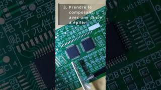 Comment souder un composant CMS 0805 résistances condensateurs shorts [upl. by Elletnuahs294]