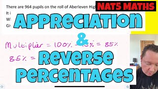 National 5 Maths  Appreciation amp Reverse  Percentages Questions [upl. by Lavella93]