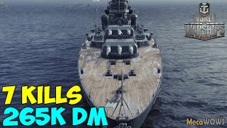 World of WarShips  Pommern  7 KILLS  265K Damage  Replay Gameplay 1080p 60 fps [upl. by Haldis364]