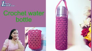 Crochet a water bottle How to crochet crochet ideas [upl. by Stambaugh]