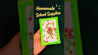 Homemade School Supplies 🤓🌈 easy paper craft  diy crafts shorts [upl. by Lanrev]