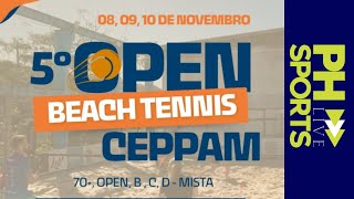 Quadra 5  Domingo  5º Open Beach Tennis CEPPAM [upl. by Aicats]