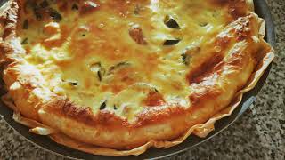 Recette de la tarte à la courgette🥧 وصفة فطيرة فطيرة الكوسة [upl. by Nnayrrehs]