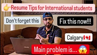 How To Make A Good Resume for Part time Jobs International Student tips Calgary Canada 2024 Vlog [upl. by Ardnuassac]