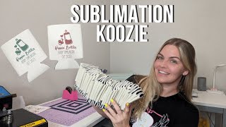 HOW TO CREATE A DESIGN  SUBLIMATION KOOZIE [upl. by Ransome]