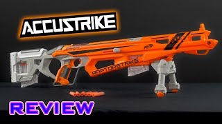 REVIEW Nerf Accustrike Raptorstrike Unboxing Review amp Firing Demo [upl. by Gilbertina]