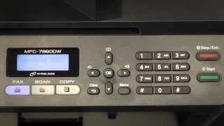 How to Set Up Wireless for the Brother™ MFC7860DW Printer [upl. by Arand]