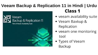 Veeam Backup and Replication 11 Introduction Full Training Series in Hindi  Urdu [upl. by Herbie]