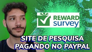 SURVEY REWARD   SITE DE PESQUISA PAGANDO ATÃ‰ U5 DÃ“LARES POR DIA RENDA EXTRA PARA INICIANTES [upl. by Ayrolg]