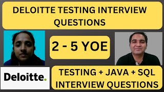 Deloitte Testing Interview Experience  Real Time Interview Questions and Answers [upl. by Ynatterb]