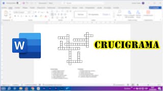 ¡Sorprendente Diseña Tus Propios Crucigramas en Word Fácilmente [upl. by Weston]