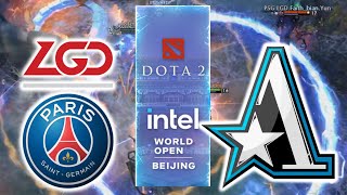 PSGLGD vs ASTER  INTENSE GAME  INTEL WORLD OPEN BEIJING 2022 DOTA 2 [upl. by Chenee]