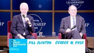 The David Rubenstein Show Clinton and Bush [upl. by Tolley]