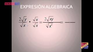 Racionalización de expresiones algebraicas  Logos Academy [upl. by Eden338]