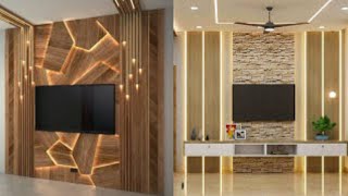 Top 50 TV Wall Design for living room 2024 TV panel Design TV Cabinets TV Unit Designs [upl. by Ainegue]