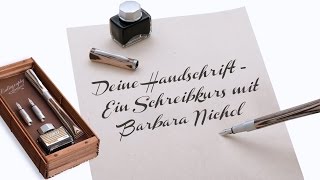 Deine Handschrift  Ein Schreibkurs mit Barbara Nichol [upl. by Anoynek986]