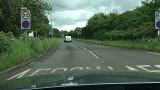 Hanford Roundabout from A34 Stone Road 3rd Exit to Queensway North Stoke Driving Test Route Help [upl. by Smeaj]