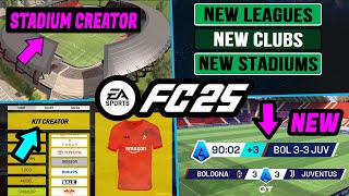 EA FC 25 NEWS  NEW CONFIRMED Licenses Gameplay amp Career Mode Features ✅ [upl. by Tirb37]