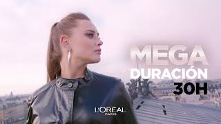 Air Volume Mega máscara MEGA VOLUMEN MEGA LIGERA MEGA DURACIÓN Y MEGA NEGRO  LOréal Paris [upl. by Attaymik109]