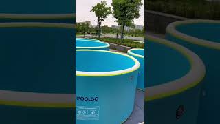 Portable inflatable swimming pool size 5412m above ground pool ipoolgo inflatablepool fypシ [upl. by Adolphe]