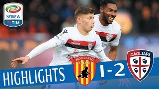 Benevento  Cagliari 12  Highlights  Giornata 29  Serie A TIM 201718 [upl. by Gaulin]