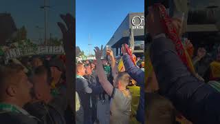 🗣️ Quand les supporters lensois et stéphanois chantent les corons tous ensemble ⚽️❤️ football [upl. by Anamuj]